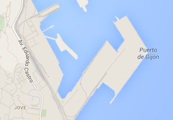 Gijon Port Map