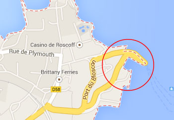 Roscoff Port Map