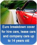 Euro breakdown cover for hire cars, lease cars and company cars