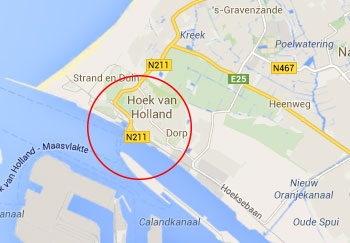 Hook of Holland Port Map