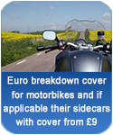 Euro breakdown cover for motorbikes and sidecars