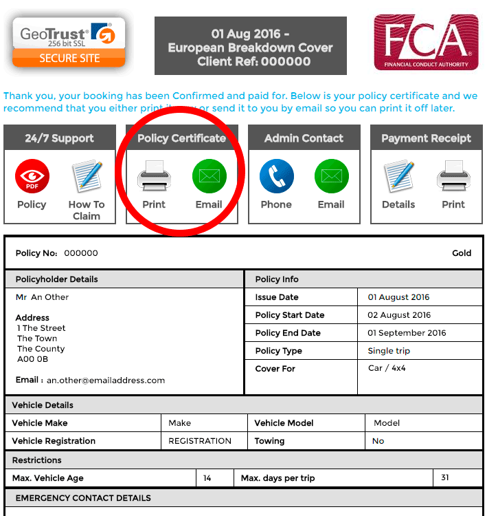 Certificate Details